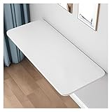 Kompakter schwebender Schreibtisch zur Wandmontage, faltbarer Esstisch und Büro-Werkbank, platzsparender Wäsche- und Laptoptisch (Weiß, 80 x 30 cm)