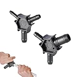 2 Stücke Kalibrierer für Kunststoff und Aluverbundrohre Kalibrierer Entgrater für Mehrschichtrohre für Mehrschichtige Rohre mit Durchmessern von 16-20-25-32（Schwarz）