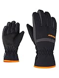 Ziener LEJANO Kinder AS Ski-Handschuhe/Wintersport | Wasserdicht Atmungsaktiv, black/graphite, 4