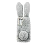 NUOBESTY Flauschige Handyhülle mit Ohren für G Stylus Weiche TPU Schale mit Hochwertigem Plüsch als für Freunde und Familie Langlebig und Funktional für Jede Gelegenheit