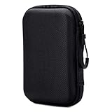 JEYORZY 1x Festplattentasche, Festplattengehäuse HDD Case Für 2,5 Zoll Festplatten, Robust&Stoßsicher Tasche Hülle für Portable/Extreme Portable Externe Festplatte, Hart Reise Tragen Etui Case,Schwarz