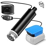 Tauchpumpe Kompatibel mit Bosch PBA 18V Batterie, 30L/min, Lift 15FT, 120W angetriebene Wasserpumpe, Tiefbrunnen Transferpumpe für Garten, Camping, Kiddie Pool, Fischtank