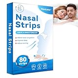 Nasenpflaster Schnarchen,80 Stück Nasenpflaster Besser Atmen,Nasal Strips,Schnupfen,Allergien, Anti Schnarch Pflaster für Sport und Schlaf,Anti Schnarch Pflaster für Schlafgegen