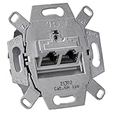 Rutenbeck 136104070 Datendose Anschlussdose UAE 2-fach Cat.6A iso-8/8