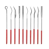 Diamantfeilen-Set, gewöhnliches Schleifmittel, speziell geformtes Schleif-Multifunktions-Handwerkzeug mit rutschfesten Griffen für Stahl, Keramik, Glas, Holzbearbeitung und