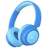 iClever Bluetooth Kopfhörer Kinder, 60 Std Akku, 74/85 dBA Lautstärkebegrenzung, Stereo-Sound, Typ-C, Bluetooth5.4, Kabellos Kinderkopfhörer Over Ear mit Mikrofon für Tablet/Reisen