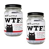 Lustiges Affirmationsglas: 60 knallharte Selbstfürsorge-Zitate, sarkastische tägliche Affirmationskarten im Glas, knallharte Ermutigungsgläser, tägliche Motivationsnotizen für Erwachsene (2pcs)