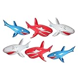 ORFOFE 6 Stück Teiliges Aufblasbares Schwimmende Meeresbewohner Wasser Spielzeuge Farbenfrohes PVC Material für Poolparty Strand und Geburtstag Fördert Hand Auge koordination