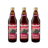 RABENHORST Aronia Muttersaft BIO 3er Pack (3 x 700 ml) - 100 % purer Aronia-Direktsaft aus erster Pressung