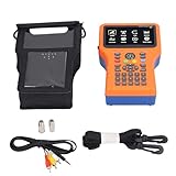 Akozon Advanced Pro V8 Satellitenfinder mit Hoher Auflösung 4 3inch TFT LCD SN in Digital Signal Messgerät und Innovative Kompassfunktion (EU-Stecker (100-240 V AC))