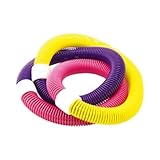 LOVIVER Gewichteter Fitness-Hoop-Reifen, Flexibler Fitness-Kreis, tragbarer, Faltbarer Kreis, Federreifen, sportliches, taillenfreundliches Design, M