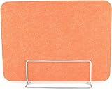WLCNYL 2er-Pack Schreibtisch-Trennwände mit Spuckschutz für Arbeitsplätze, Lärmreduzierung und Sichtschutz, Orange, 30 x 40 cm, Bürotrennwandlösung