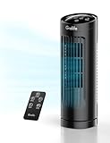 Grelife Turmventilator mit Fernbedienung, 85° Ventilator Oszillierend, Leiser Turmventilator mit 3 Windgeschwindigkeiten und Modi, Tischventilator geeignet für Büro, Schlafzimmer, Wohnzimmer