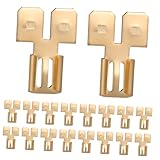 BESTYASH 50 Stück Teiliges Doppelte Schnellverschluss Spatenklemmen aus Messing Stabile Elektrische Kabelverbinder für Schnelle Zuverlässige Drahtverbindungen Geeignet für Anspruchsvolle