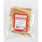 40x 250g Super Sprint Knabberstangen Rinderkopfhaut Leckerlis für Hunde Hundefutter 10kg