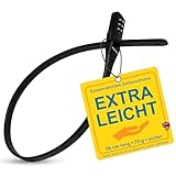 KOHLBURG extrem leichtes Zahlenschloss - 70g leicht mit Zahlencode - 50cm Fahrradschloss klein und sicher - Kabelbinder Schloss auch für Rennrad Scooter Roller - Helmschloss Skischloss & Kinderschloss