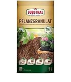 Substral Naturen Bio Pflanzgranulat, Tongranulat für Zimmer und Balkonpflanzen, torffrei, 5 L, 5 Liter