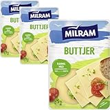 Milram Buttjer rahmig-mild Käse Butterkäse 150 gramm x 3 Pieces [Frischegarantie]