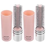FIXOSHEE 2 Stück pack Tragbare Runde Lockenbürsten mit Antistatischen Borsten Föhnbürsten für Nasses und Trockenes Haar Kompakte Styling Haarbürsten für Unterwegs