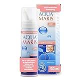 Aqua Maris Baby 50ml, 100% natürlich, Meerwasser Nasenspray für eine verstopfte Nase - Nasenspülsalz , Salzlösung die für Kinder geeignet ist , Nebenhöhlenspülung , Babypflegeset für Erkältungen