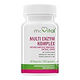 McVital Multi Enzym Komplex • 90 Kapseln • Mit Bromelain und Papain • Amylase, Protease, Lactase, Lipase