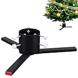 DAKEPOLE Weihnachtsbaumständer, Stabile Abnehmbare Weihnachtsbaumständer Baumhalter für Lebenige Weihnachtsbaum Stämme, Schwarz Christbuamständer Passt bis zu 140mm Diameter Bäume