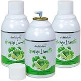 Duftidoo® Raumduftspray 'Ginkgo Limette' 3 Stück, Lufterfrischer mit natürlichem Duft für frische Luft & Wohlbefinden, Duftspray, Raumduft Nachfüller 243 ml