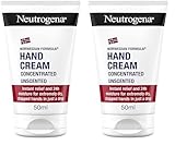 Neutrogena Norwegische Formel Handcreme konzentriert unparfümiert Feuchtigkeitscreme bei sehr trockenen, rissigen Händen, 50 ml (2er Pack)