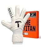 T1TAN Classic 1.0 White-Out - Torwarthandschuhe - ohne Fingerschutz - Fußballhandschuhe für Torhüter - Größe 9