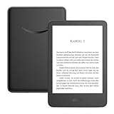 Amazon Kindle (16 GB) – Der leichteste und kompakteste Kindle, mit blendfreiem Bildschirm, schnellerem Umblättern, anpassbarem Frontlicht und langer Akkulaufzeit – mit Werbung – schwarz