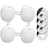 SAVS SM11R4 Funkvernetzter Rauchmelder – 10 Jahre Batterie – Extra flaches Design – Kein LED-Licht – Montage ohne Bohren – Entspricht europäischer Norm – Vernetzbarer Feuermelder (4)