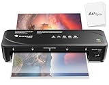 Bonsaii A4 Laminiergerät mit Anti-Stau-Technologie, 80-125 Mikron, 2-Walzen-System, Schnelles und reibungsloses Laminieren, Laminator für Fotos und Dokumente in Schule, Büro und Zuhause L418-C