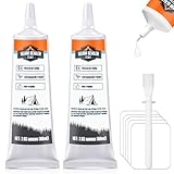 Zelt Reparaturset, 120ml Transparent nahtdichter für zelte mit Pinsel, Reparatur von beschädigtem/Nahtversiegeltem Zeltgewebe, Wiederherstellung der wasserdichten Barriere