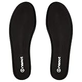 riemot Memory Foam Einlegesohlen für Herren - Soft Foam Schuheinlagen Weiche Einlagen für Sneaker, Laufschuhe, Wanderschuhe - für Sport, Freizeit und Alltag, Herren Schwarz 45 EU