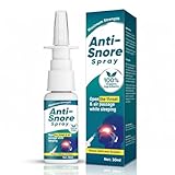 Anti Schnarch Nasenspray, (30 ml) die Lösung gegen Schnarchen, für einen Ruhigen und Erholsamen Schlaf, Einfach und Wirksam für die Anwendung in der Nacht
