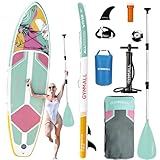 GYMMALL Stand Up Paddling Board, aufblasbares Sup Board für Erwachsene und Jugendliche aller Könnensebenen, Blow Up Paddleboards mit breiter, rutschfester Deck, Premium-Zubehör und Aufbewahrungstasche