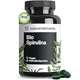 natural elements Bio Spirulina Presslinge – 500 Tabletten – vegan, hochdosiert, ohne unnötige Zusätze – in Deutschland produziert