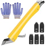 Silikonentferner Werkzeug Set Silikon Abzieher - Wiseten 4 in 1 Fugenwerkzeug Fugenkratzer aus Edelstahlkopf mit Fugenglätter, Dichtungsdüsen ​für Küche Bad Boden Spüle Fenster Abdichtung