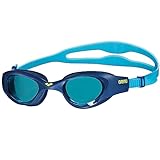 ARENA The One Junior Kinderschwimmbrille, Schwimmbrille mit Großen Gläsern, Anti-Beschlag und UV-Schutz, Selbstjustierender Nasensteg, Orbit-Proof-Dichtungen