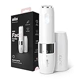 Braun Face Mini-Haarentferner, Elektrischer Gesichtshaarentferner für Damen, Kleiner Rasierer für Schnelle und Sanfte Rasur, Oberlippe, Kinn und Wangen, für Unterwegs mit Smartlight, FS1000, Weiß