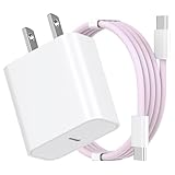 CREHAO iPhone 16 Pro Max Ladegerät Schnellladung, USB C auf USB C Ladekabel 6FT mit 20W Typ C Schnellladeblock Kompatibel für iPhone 16/16 Pro Max/16 Pro/16 Plus, für iPad Pro/Mini/Air