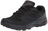 Salomon OUTline Gore-Tex Herren Wanderschuhe, Wasserdicht, Laufschuhähnlicher Komfort, Outdoor-Grip, Haltbarkeit, Schutz, Black, 44 2/3