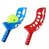 Toddmomy Scoop and Toss Game Sports Scoop Ball Set Scoop Ball Game Outdoor Sports Yard Park Beach Spiel für Kinder Erwachsene