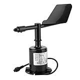 KIMISS 4-20-mA-Polycarbonat-Windgeschwindigkeits-Sensor-Anemometer mit 8 Richtungsanzeigen Zur Genauen Windmessung in Außenumgebungen