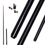 OKHEALING Profi Billardqueue T700 aus Kohlefaser, 145 cm, Anschluss mit 8 Zähnen aus Edelstahl, kleiner Kopf 3/4 für Billardtische, Sport