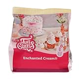 FunCakes Mix für Enchanted Cream®: Einfach zu verwendende, sehr leichte und flauschige schneeweiße Creme, perfekt zum Füllen und Abdecken von Kuchen oder als Belag für Cupcakes, Halal., 200 g