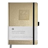 DRAN BLEIBEN Erfolgsjournal – für Ziele, Fokus, Selbstreflexion, Achtsamkeit & persönliche Entwicklung – DIN A5 (Startversion, Sandy Gold)