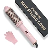 38 mm Volumen Thermal Brush Warmluftbürste Haarstyling Lockenbürste1.5 in, Volumen Haar Kamm Rundbürste,Hot Brush LCD-Anzeige 120-210℃,Dual Spannung Stylingbürsten für Reise, Geschenke für Frauen