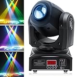 HOLDLAMP Moving Head LED Bühnenlicht Beam DMX512 Partylichter Wash Spot Licht Lampe 8 Muster Lichteffekt für Bar Party Halloween Weihnachten Hochzeit Disco Kinder - 1 PC