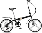 20 Zoll Faltrad für Kinder/Jugendliche - Robuster Stahlrahmen, Ganzjahres-Schutzbleche, sichere rutschfeste Griffe & gepolsterter Sattel, platzsparende Faltung ideal für Schule, Parks und Autotranspor